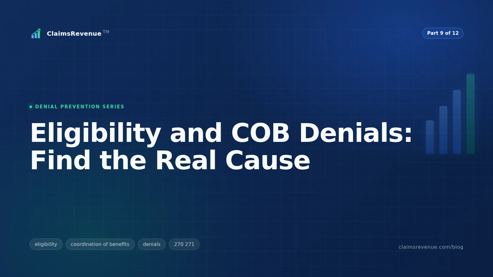 Insurance eligibility response and primary-secondary payer order being reviewed before a professional claim is billed